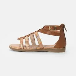 Friboo LEATHER - Riemensandalette - Cognac, Kinder