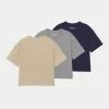 Friboo 3 PACK - T-Shirt Basic - Grey/dark Blue/tan, Kinder -Günstiges Friboo Geschäft 31dc53cebe9a48f9be603dbc8f808df6