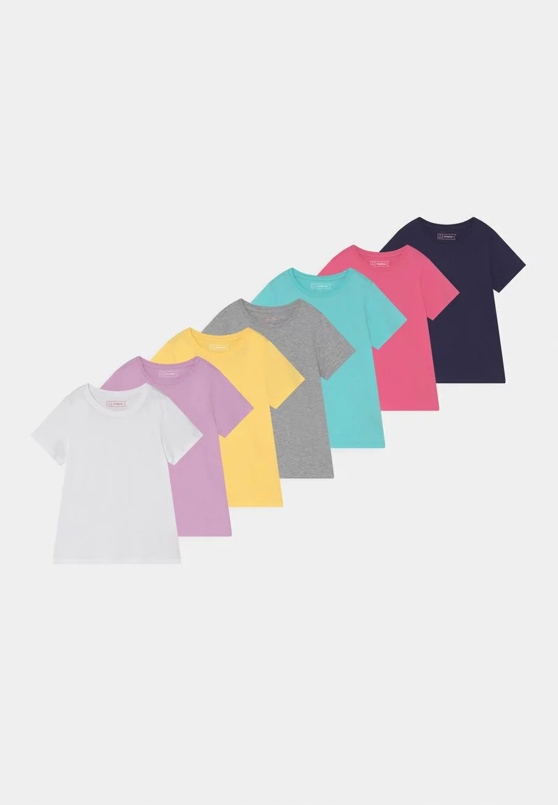 Friboo GIRL TEE 7 PACK - T-Shirt Basic - Multi-coloured, Kinder 3 Friboo GIRL TEE 7 PACK - T-Shirt Basic - Multi-coloured, Kinder