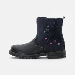 Friboo LEATHER BOOTIES - Stiefelette - Dark Grey, Kinder