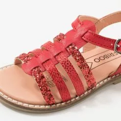 Friboo LEATHER - Riemensandalette - Red, Kinder -Günstiges Friboo Geschäft 91f885720a5f42a990612141bc21d2f5