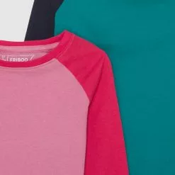 Friboo 4 PACK - Langarmshirt - Pink/dark Blue/turquoise, Kinder -Günstiges Friboo Geschäft 962a0eddfe384cd786e2afd4de587454