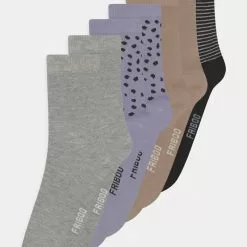 Friboo 7 PACK - Socken - Purple/tan/grey, Kinder