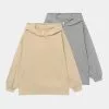 Friboo 2 PACK UNISEX - Sweatshirt - Beige/mottled Grey