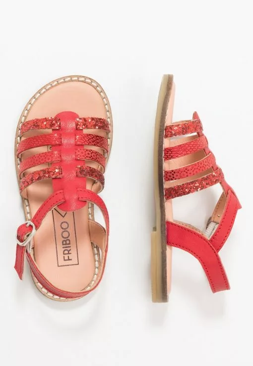 Friboo LEATHER - Riemensandalette - Red, Kinder -Günstiges Friboo Geschäft abd04644ae3f437b810d75f89af3e7de