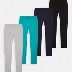 Friboo 4 PACK BASIC GIRLS - Leggings - Hosen - Multi-coloured, Turquoise, Grey, Kinder