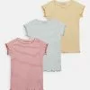 Friboo 3 PACK GIRL RIB TEE - T-Shirt Basic - Blue - 502_yellow - 202_pink - 402, Kinder -Günstiges Friboo Geschäft e51d3363c315480790f03f8380271ba4