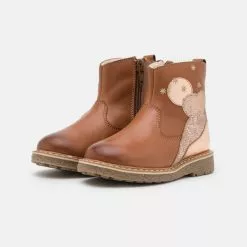 Friboo LEATHER - Stiefelette - Cognac, Kinder -Günstiges Friboo Geschäft ea295a289bd34fa4b3e604fb9d0ab57f