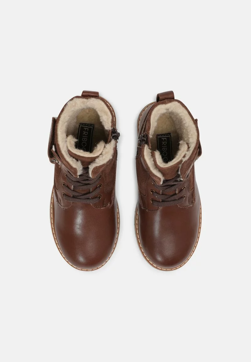 Friboo LEATHER - Schnürstiefelette - Dark Brown, Kinder 6 Friboo LEATHER - Schnürstiefelette - Dark Brown, Kinder – Bild 4